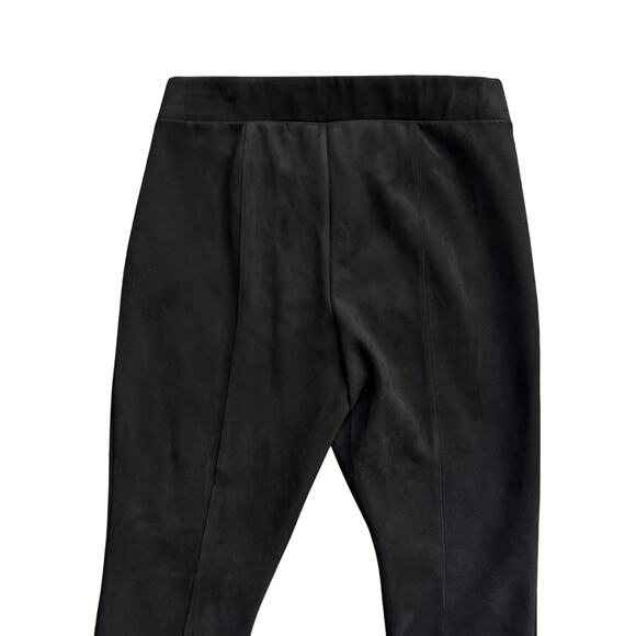 Old Navy Women’s Stevie Faux Suede Slim Pants Black Pull-On Stretch Trousers - Picture 5 of 7